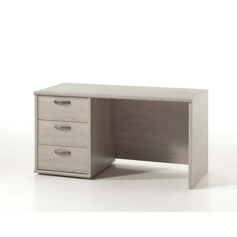 Bureau enfant robuste 3 tiroirs collection DANY coloris chene clair