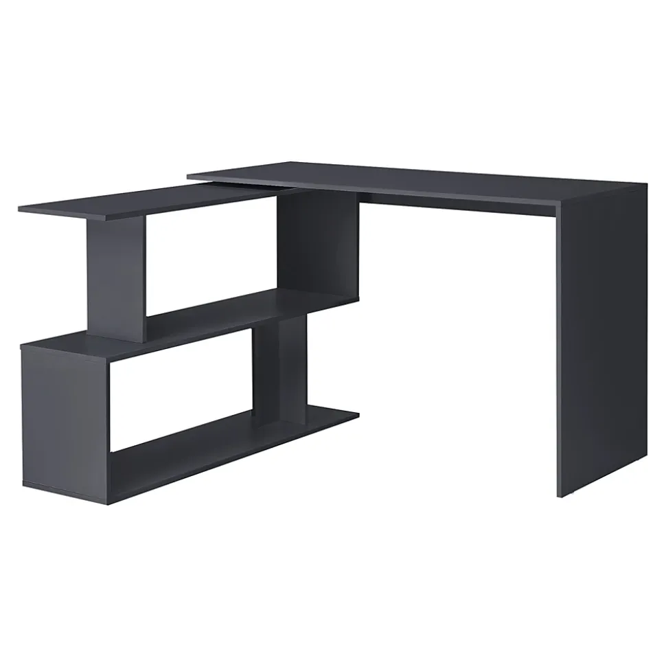 Bureau Gigogne Arendal 77 x 120 x 50 cm Gris Foncé en.casa
