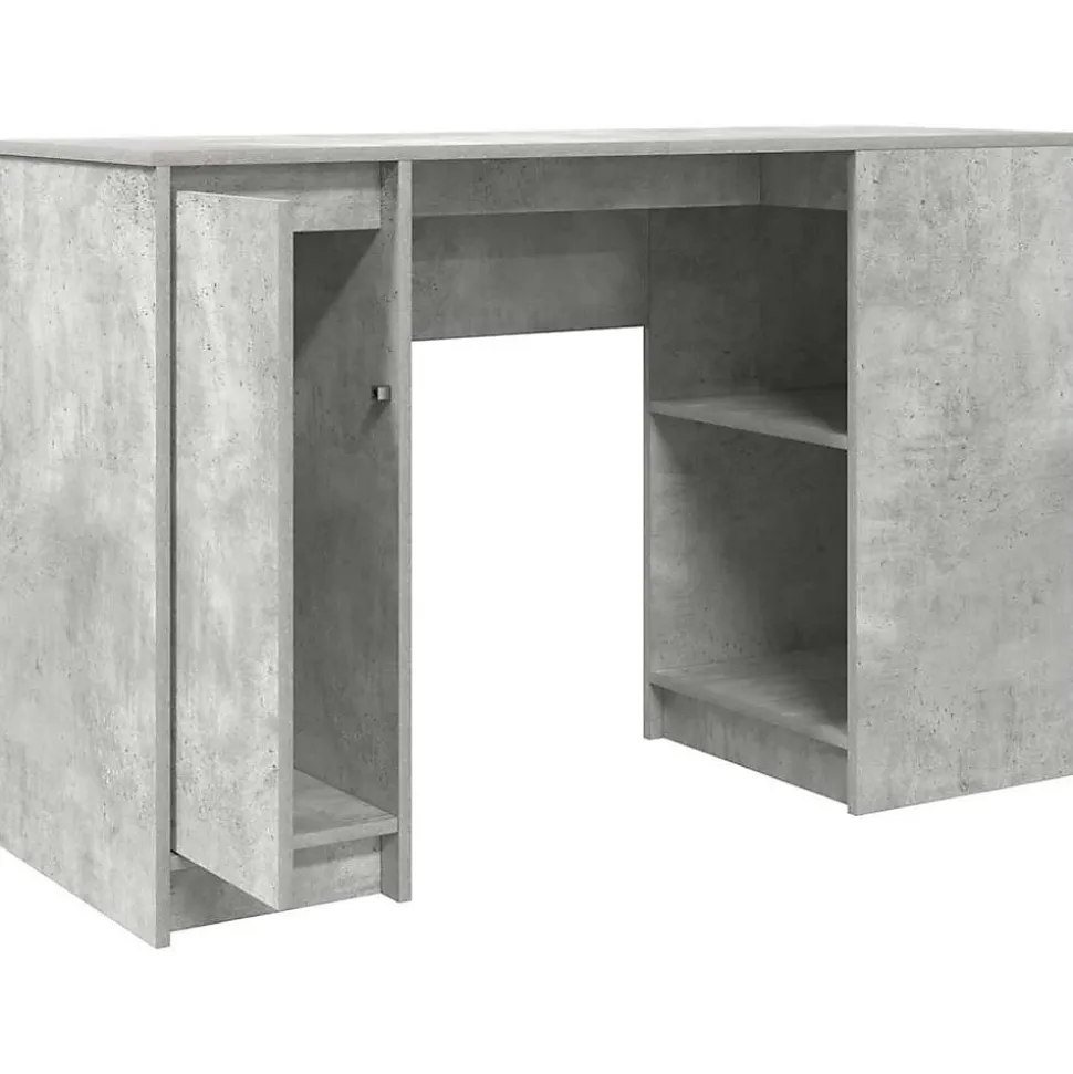 Bureau gris béton 120x42x76 cm bois d'ingénierie vidaXL