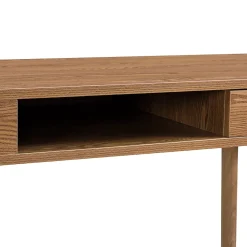 Bureau Habo 74 x 115 x 48 cm Effet Bois Foncé en.casa