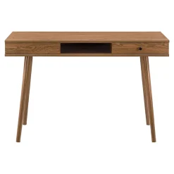 Bureau Habo 74 x 115 x 48 cm Effet Bois Foncé en.casa