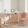 Bureau électrique à hauteur réglable pour enfants Ringe 120 x 60 cm blanc pro.tec