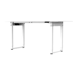 Bureau électrique à hauteur réglable Kirkkonummi 180 x 80 cm blanc pro.tec