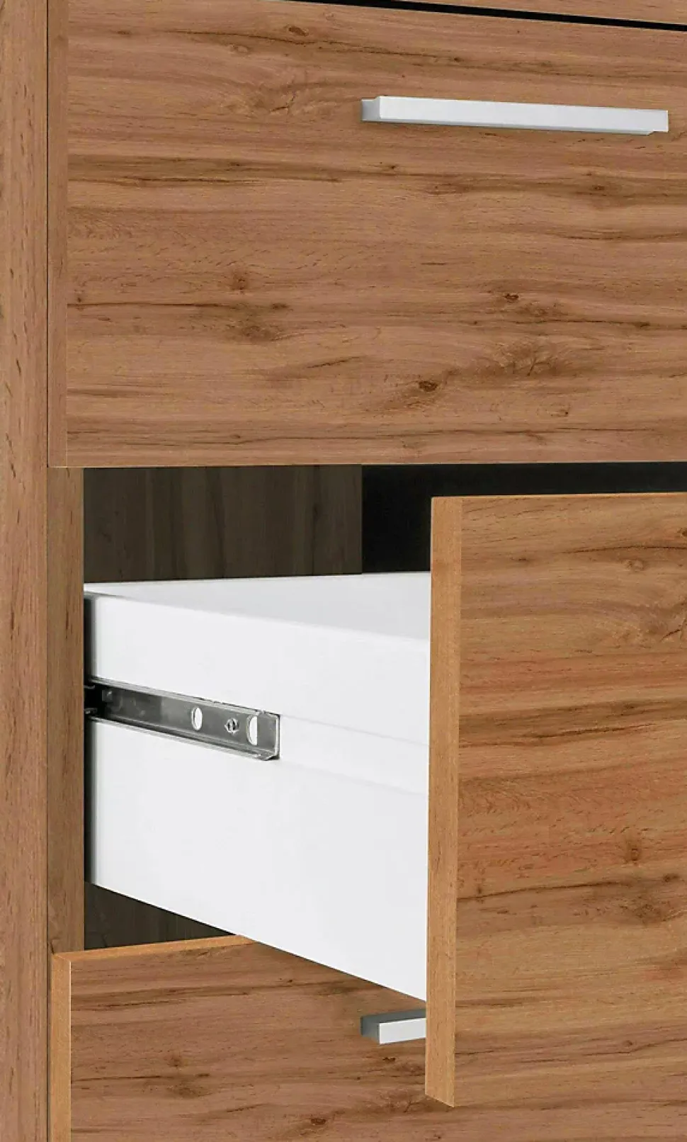 Bureau Leonilda, Bureau d'angle avec plateau, Bureau polyvalent, 180x90h160 cm, Chêne