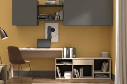 Bureau modulable effet chêne clair 5 configurations, Works