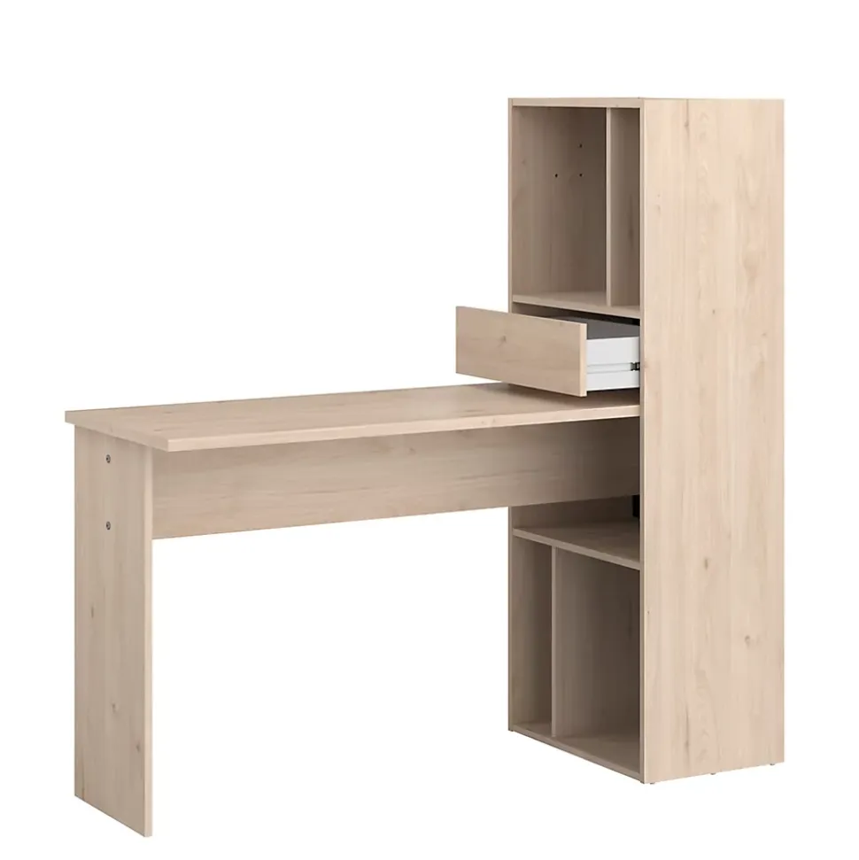 Bureau modulable effet chêne clair 5 configurations, Works