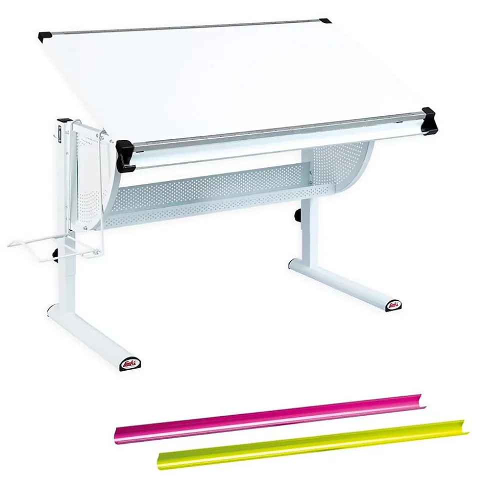 Bureau Multifonctions Enfant "Mathis" 118cm Blanc
