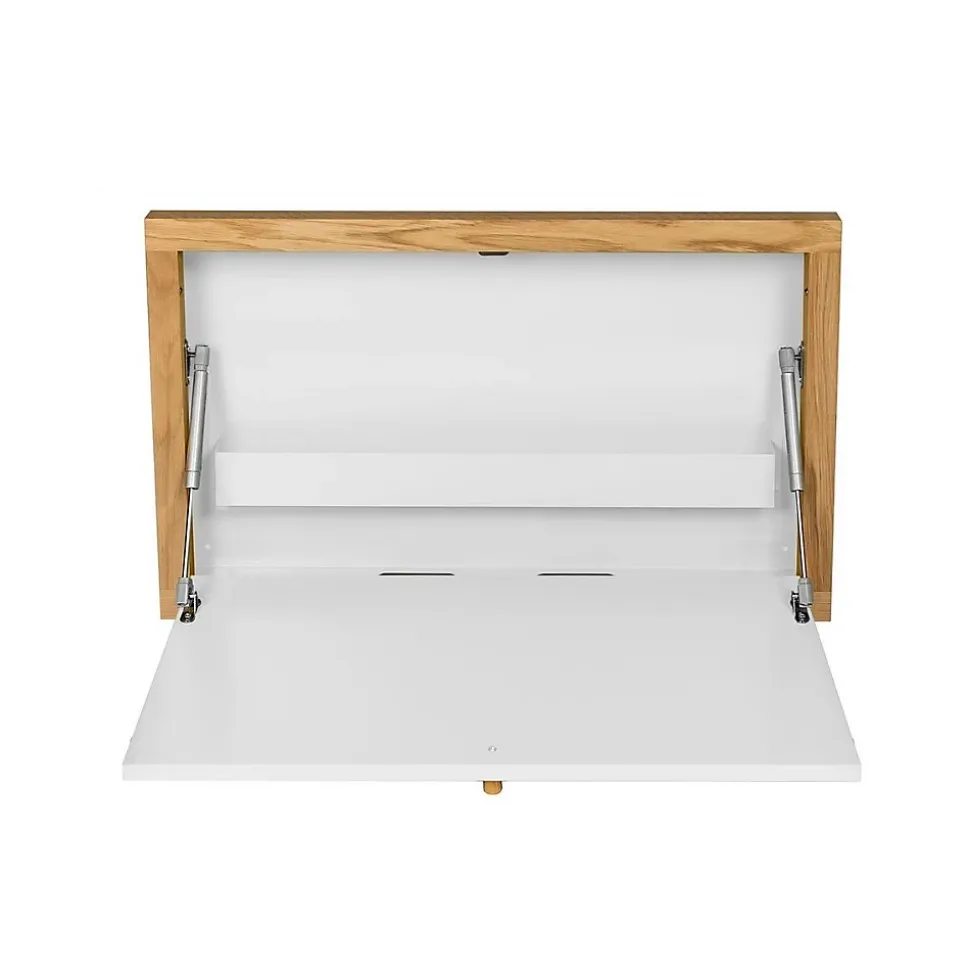 Bureau Mural Design "Brenta" 74cm Blanc