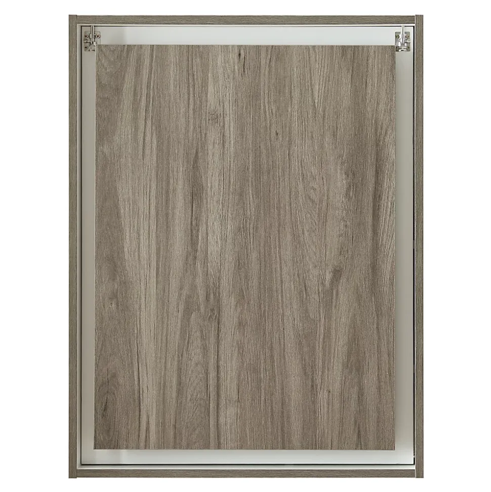 Bureau mural pliant Greve 72 x 77 x 59 cm blanc effet bois en.casa
