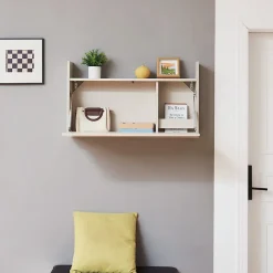 Bureau mural rabattable Rautalampi 48 x 83 x 48 cm beige en.casa