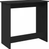 Bureau Noir 80x40x75 cm Aggloméré vidaXL