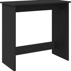 Bureau Noir 80x40x75 cm Aggloméré vidaXL