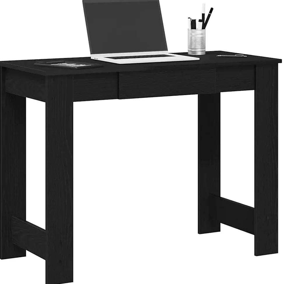 Bureau noir 100x45x75 cm bois d'ingénierie vidaXL