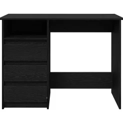 Bureau noir 102x50x75 cm bois d'ingénierie vidaXL