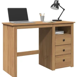 Bureau Panama 112x45x75 cm bois massif de pin vidaXL