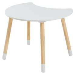 Bureau pour enfant avec chaise Lallega blanc jaune naturel en.casa
