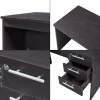 Bureau Ragunda 120 x 59 x 75 cm effet bois foncé en.casa