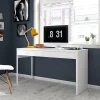 Bureau reversible avec tiroir coloris Blanc Artic - 75 x 138 x 50 cm