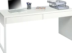 Bureau reversible avec tiroir coloris Blanc Artic - 75 x 138 x 50 cm