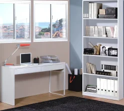 Bureau reversible avec tiroir coloris Blanc Artic - 75 x 138 x 50 cm