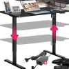 Bureau réglable en hauteur électrique avec système anti-collision