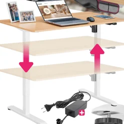 Bureau réglable en hauteur électrique avec système anti-collision