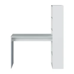 Bureau réversible avec étagère de rangement - L120 cm