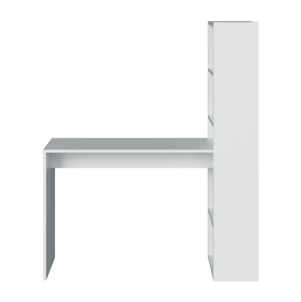 Bureau réversible avec étagère de rangement - L120 cm