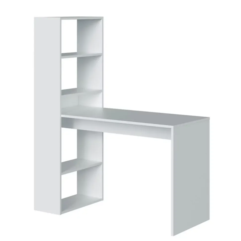 Bureau réversible avec étagère de rangement - L120 cm