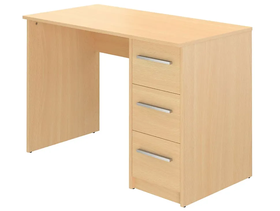 Bureau SAME 3 tiroirs 110x56x74 cm hêtre TALESA