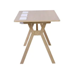 Bureau scandinave effet chêne l. 120 cm Homesight Mobox