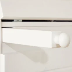 Bureau secrétaire DAVID, lasuré blanc