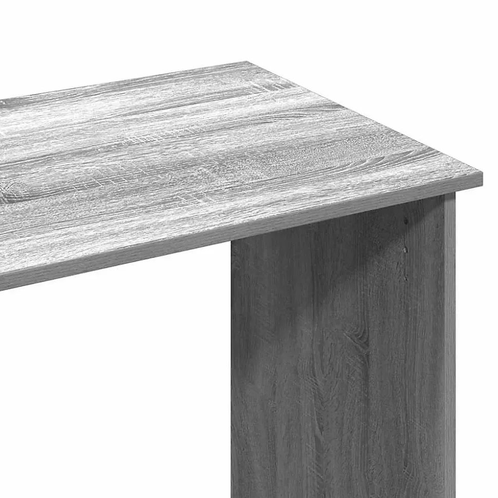 Bureau sonoma gris 80x40x75 cm bois d'ingénierie vidaXL