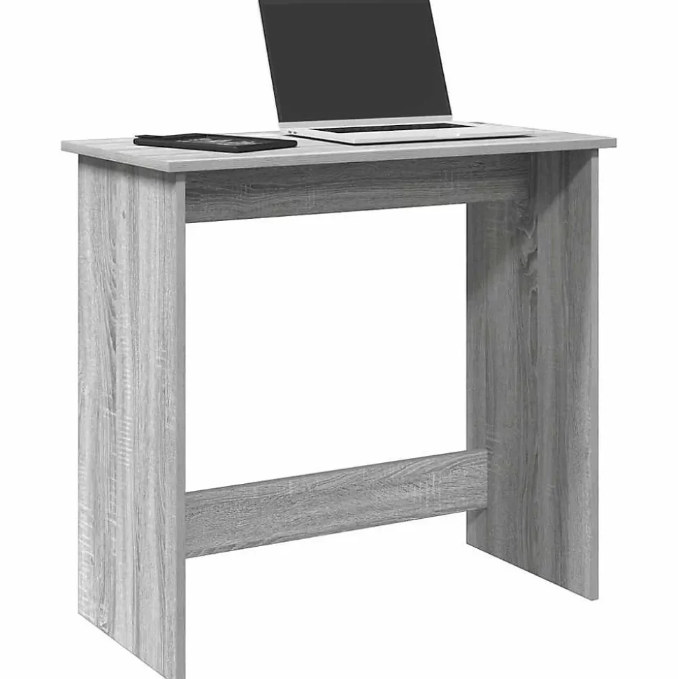 Bureau sonoma gris 80x40x75 cm bois d'ingénierie vidaXL