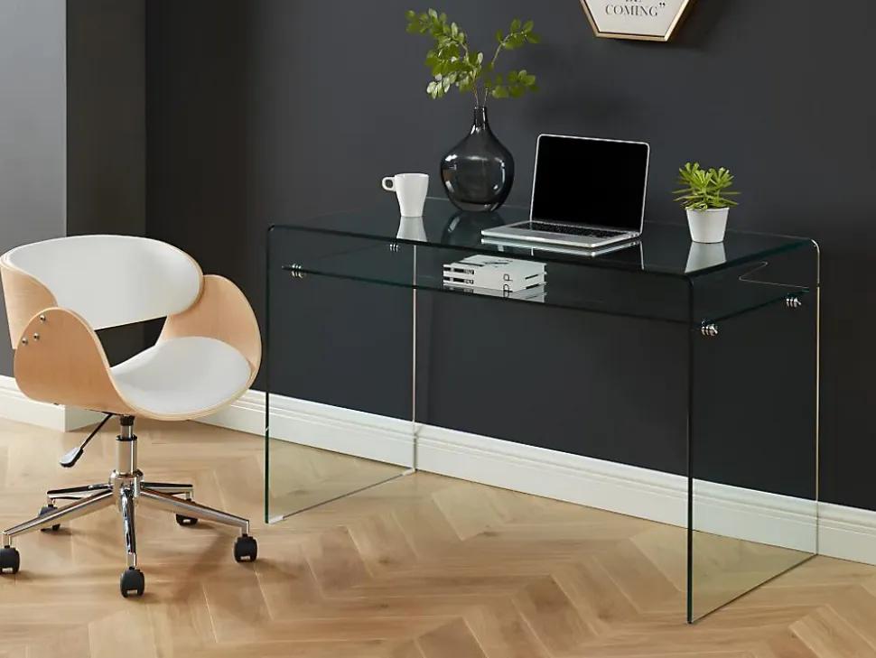 Bureau STILEOS - 1 niche - Verre trempé