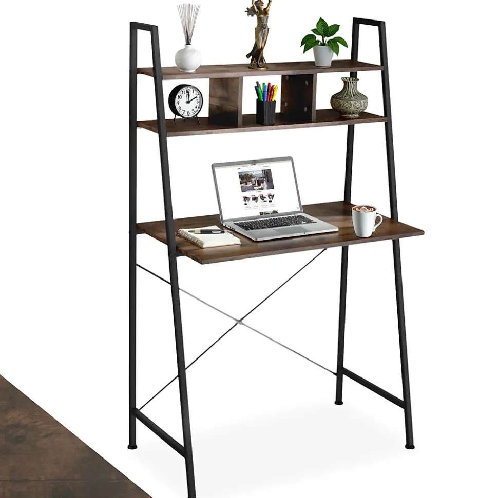 Bureau Style industriel 3 Compartiments de rangement