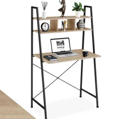 Bureau Style industriel 3 Compartiments de rangement
