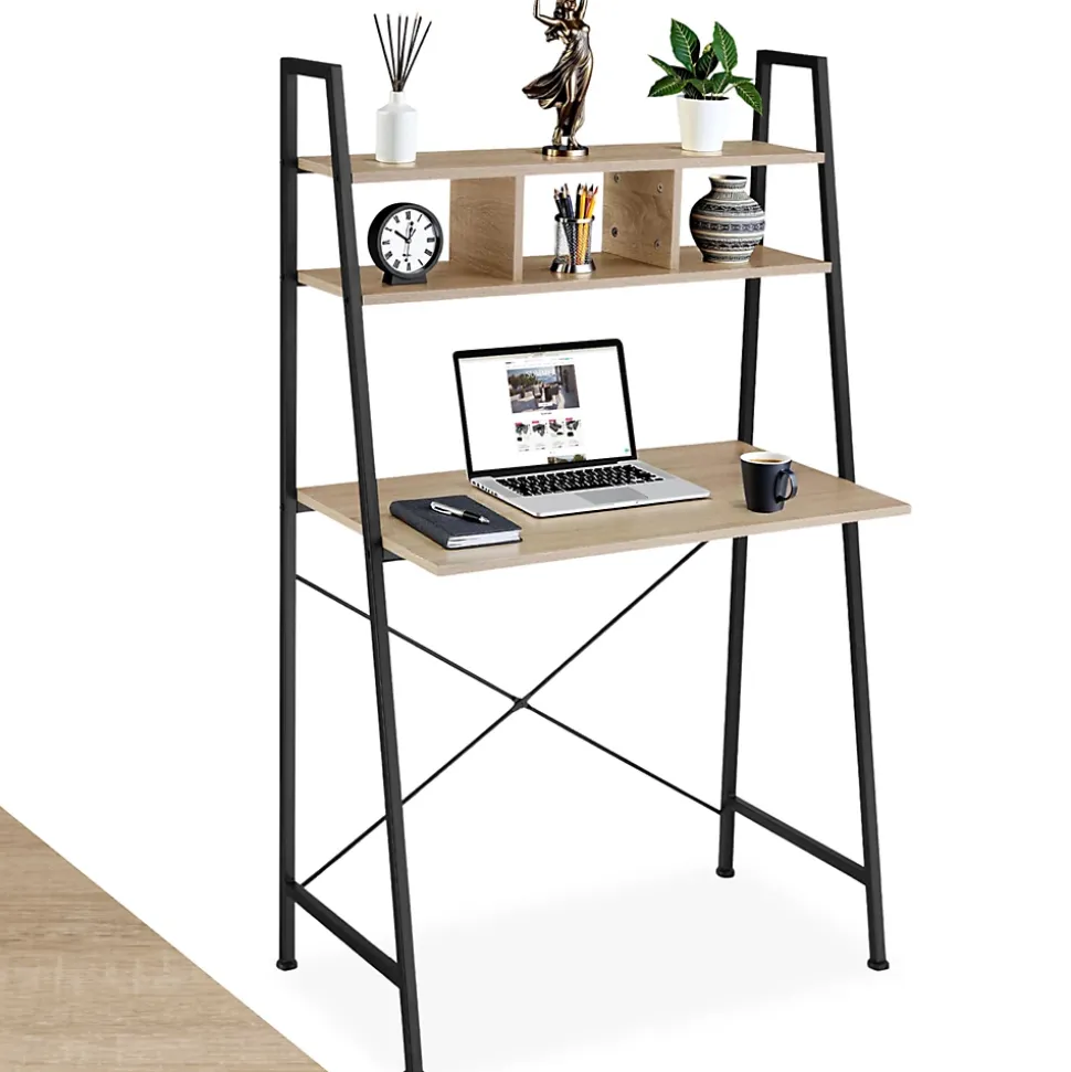 Bureau Style industriel 3 Compartiments de rangement