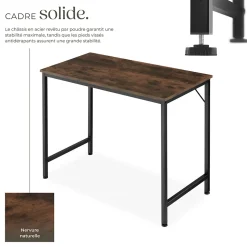 Bureau Style industriel Grand espace pour les jambes