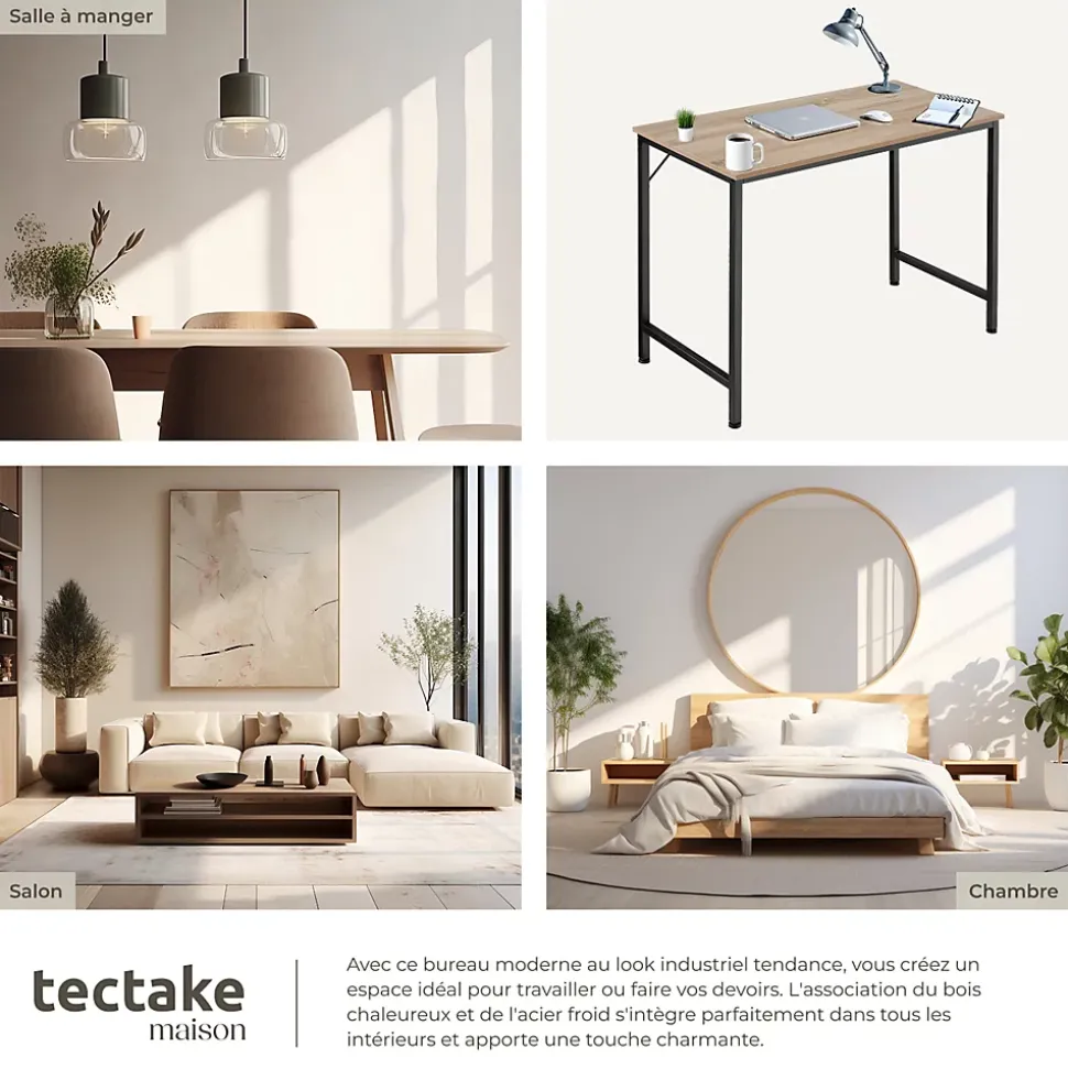 Bureau Style industriel Grand espace pour les jambes