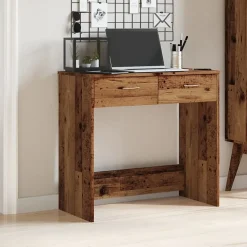 Bureau style vieux bois 80x40x75 cm bois d'ingénierie vidaXL