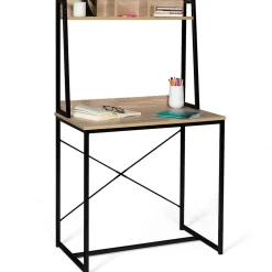 Bureau étagère droit DETROIT design industriel