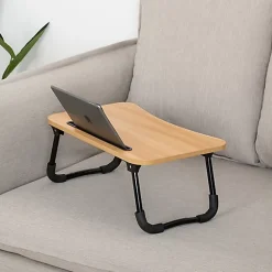 Bureau transportable Athome avec pieds pliable 48x20,5cm - Marron- 5five