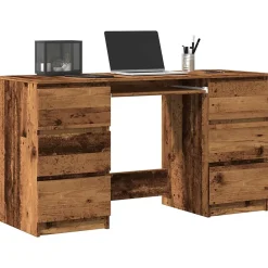 Bureau vieux bois 140x50x77 cm bois d'ingénierie vidaXL