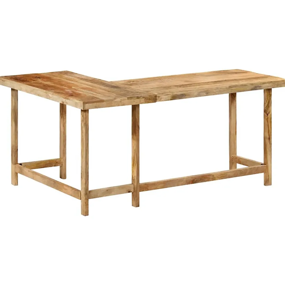 Bureau 165x110x75 cm bois massif de manguier vidaXL