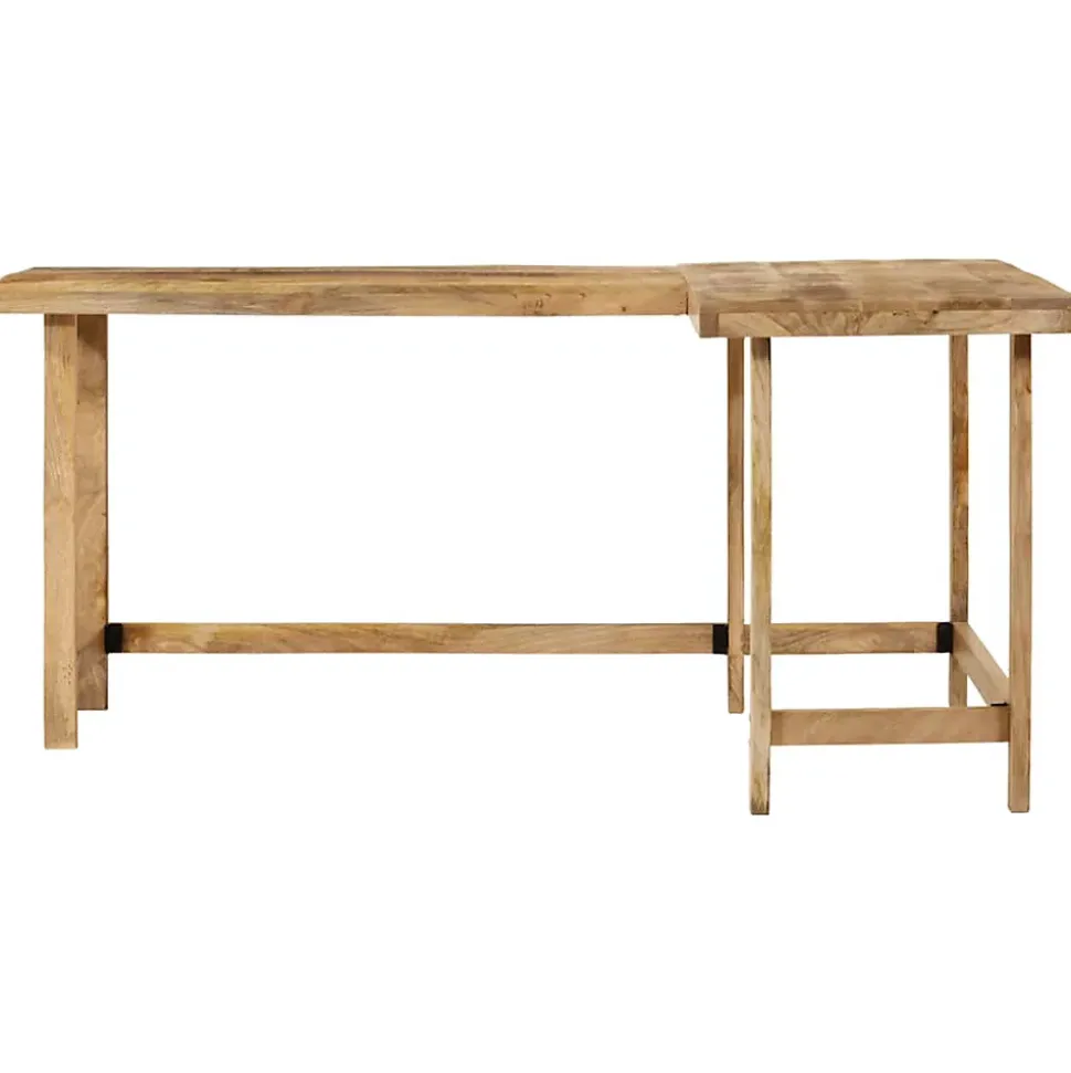 Bureau 165x110x75 cm bois massif de manguier vidaXL