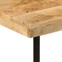 Bureau 165x110x77 cm bois massif de manguier et fer vidaXL