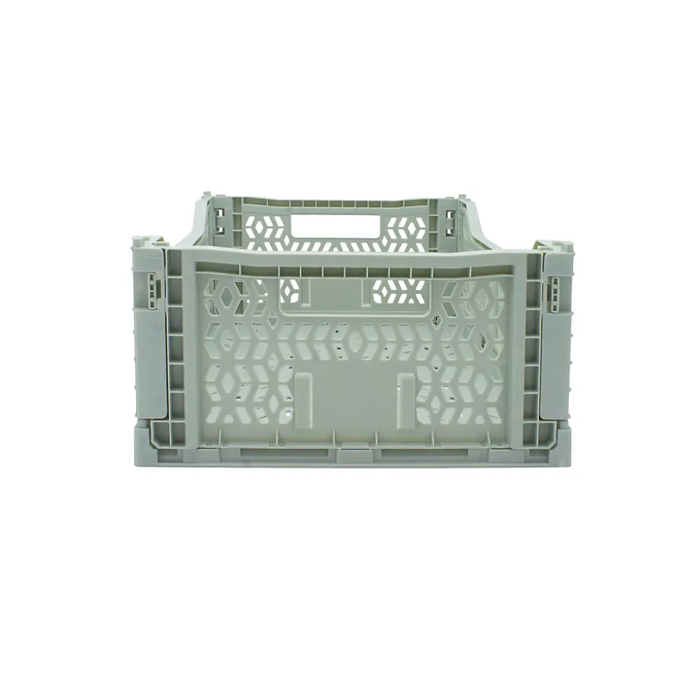 Cagette plastique pliable vert clair taille M