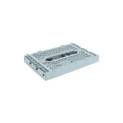 Cagette plastique pliable bleu ciel taille S