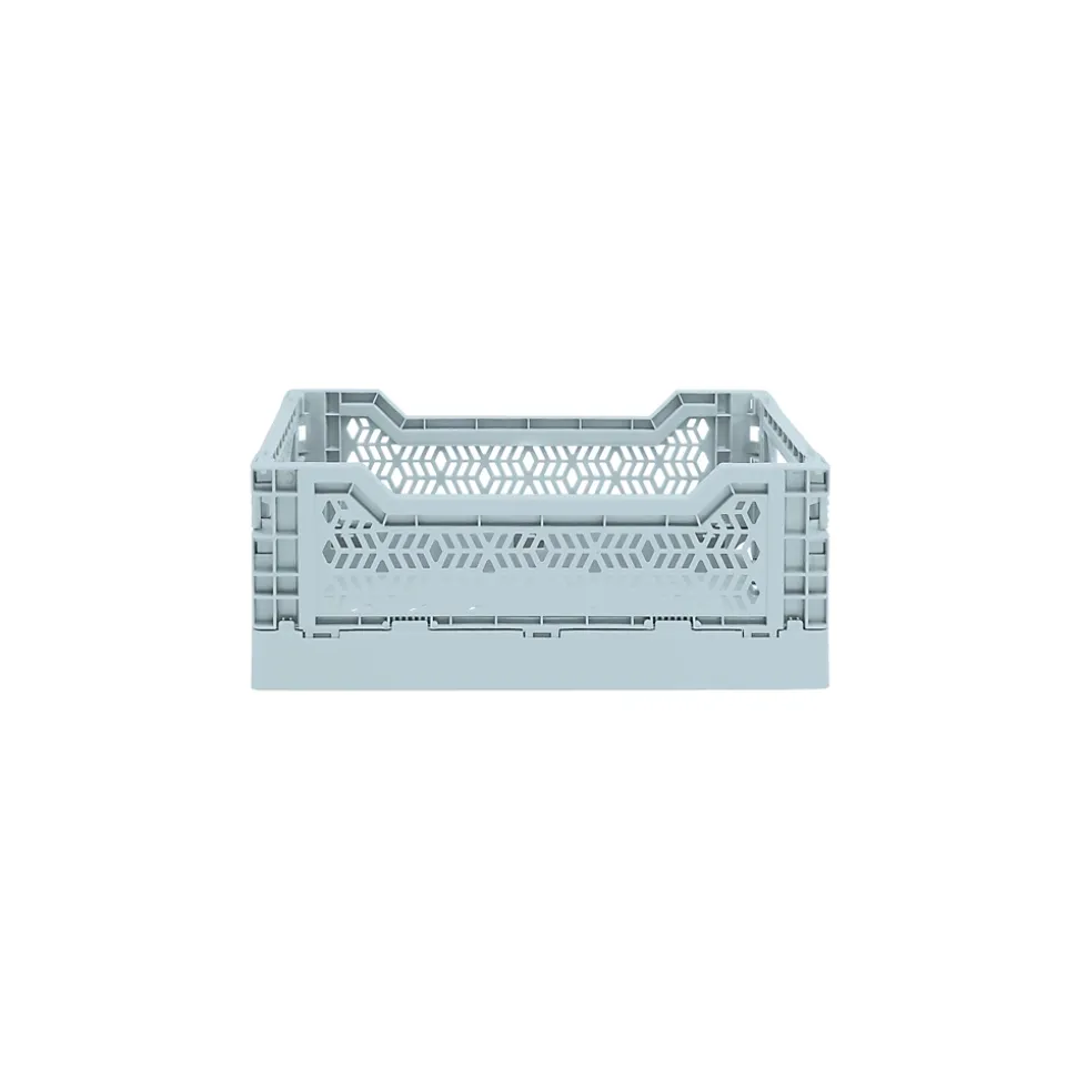 Cagette plastique pliable bleu ciel taille S
